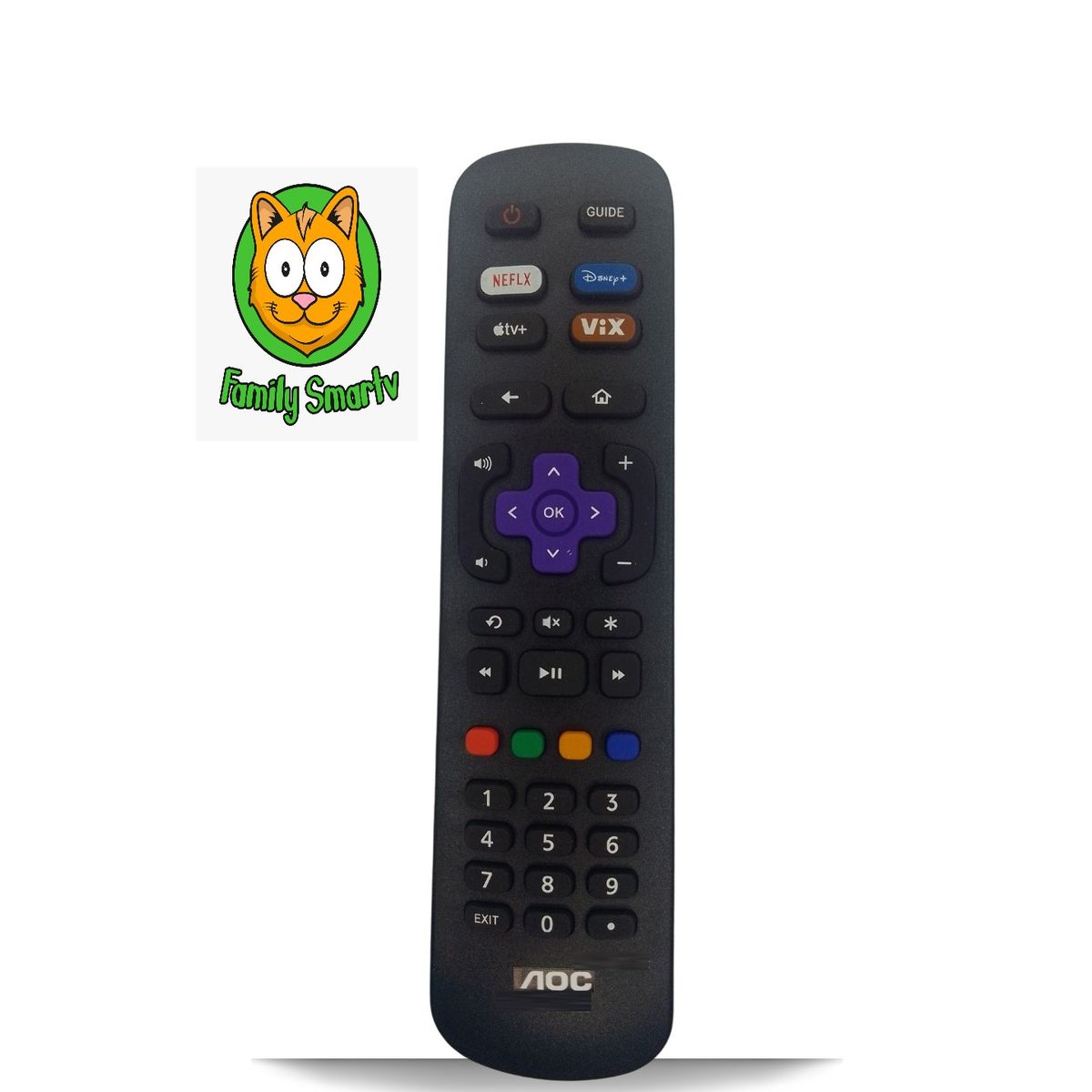 GENERICO - Control Remoto Caixun Roku Tv  + Pilas