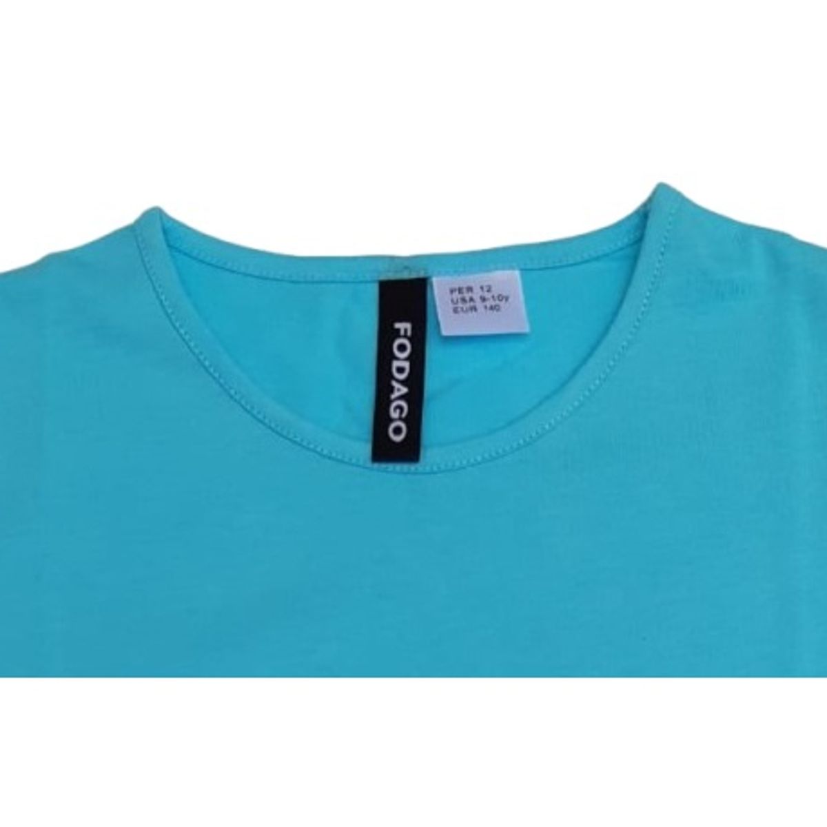 FODAGO - Polo niña manga corta Unicornio bb - Celeste