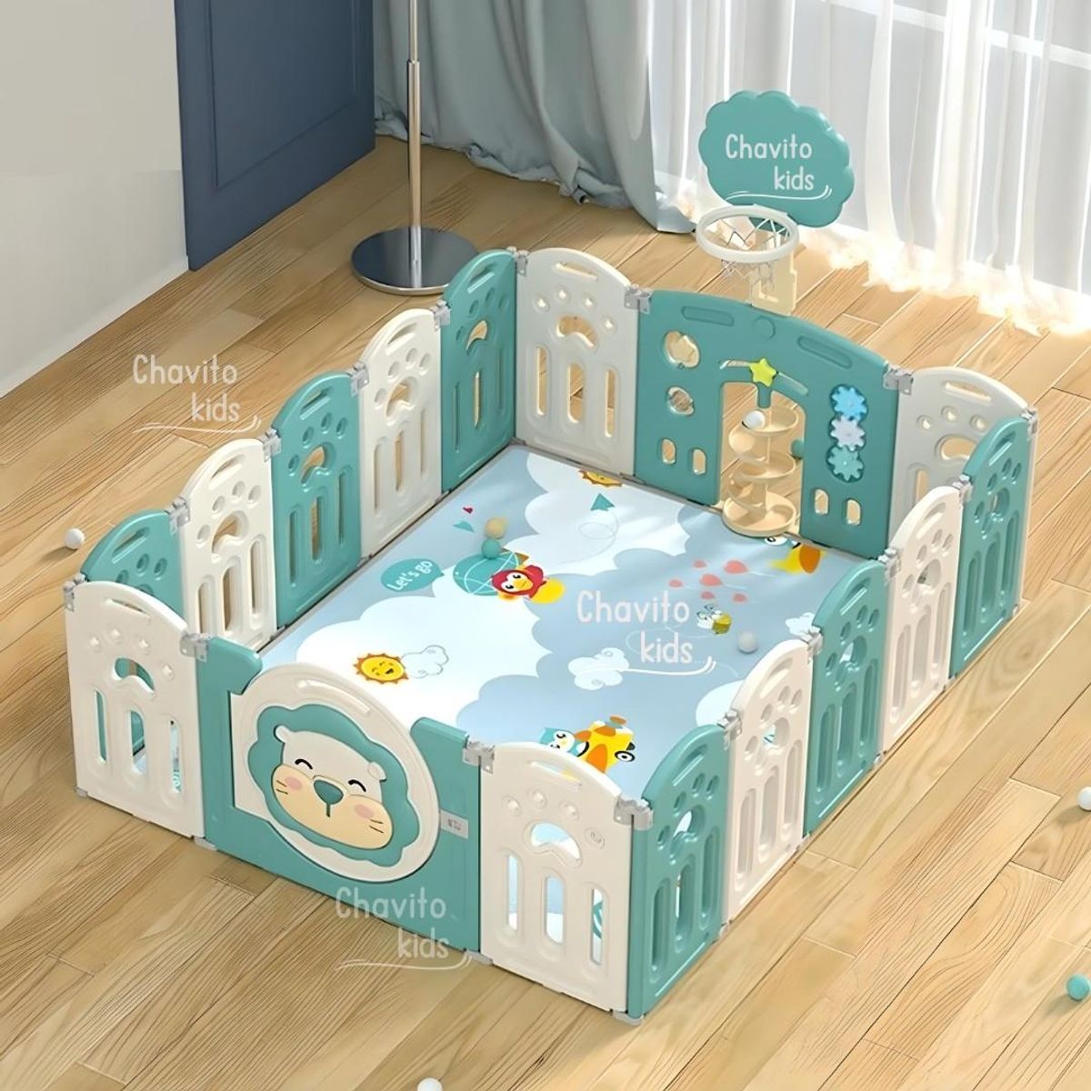 GENERICO - CORRAL CERCO PLEGABLE LEONCITO VERDE