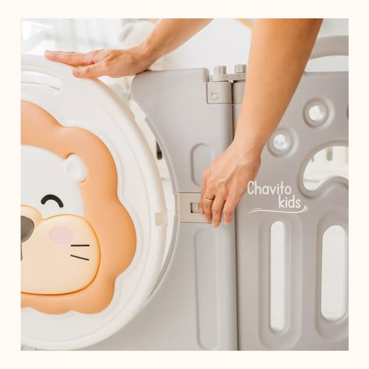 GENERICO - CORRAL CERCO PLEGABLE LEONCITO PLOMO