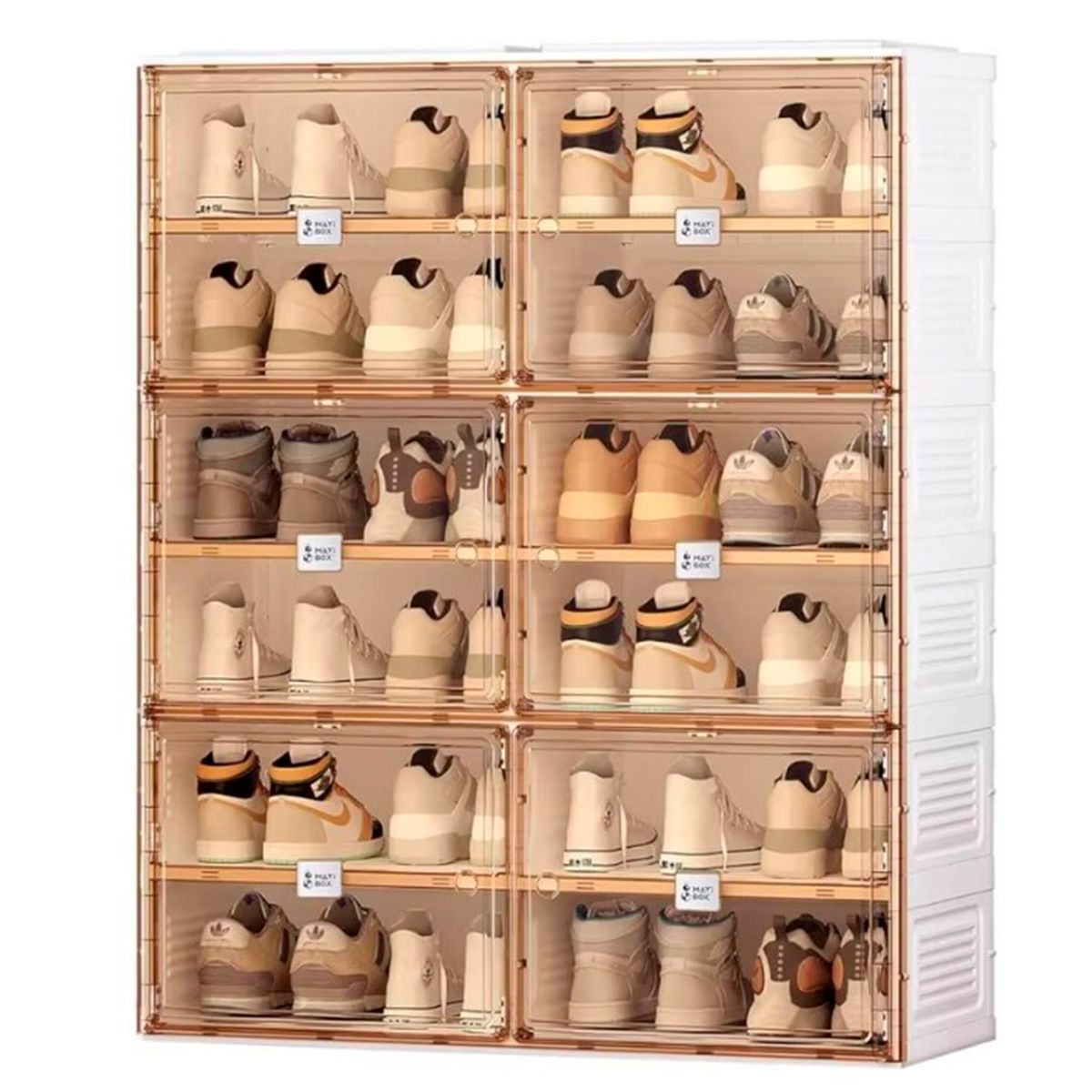 GENERICO - Zapatero plegable premium 6 pisos de 104 cm