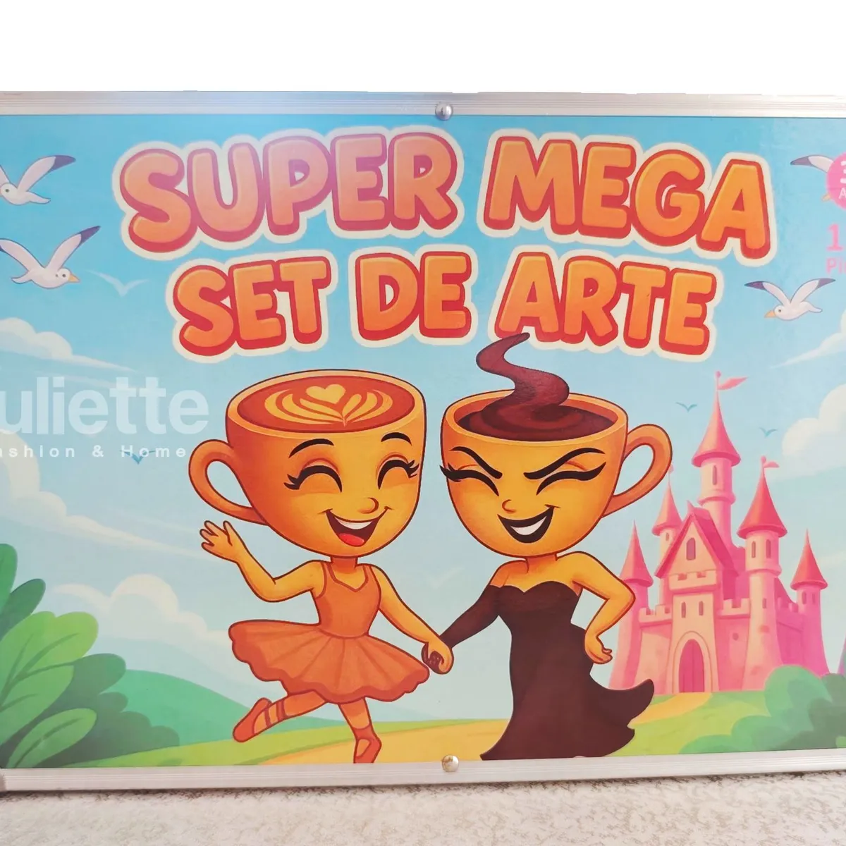 GENERICO - KIT DE DIBUJO 132PCS EN MALETA DE BAILARINA CAPUCHINA - DISEÑO  ALEATORIO