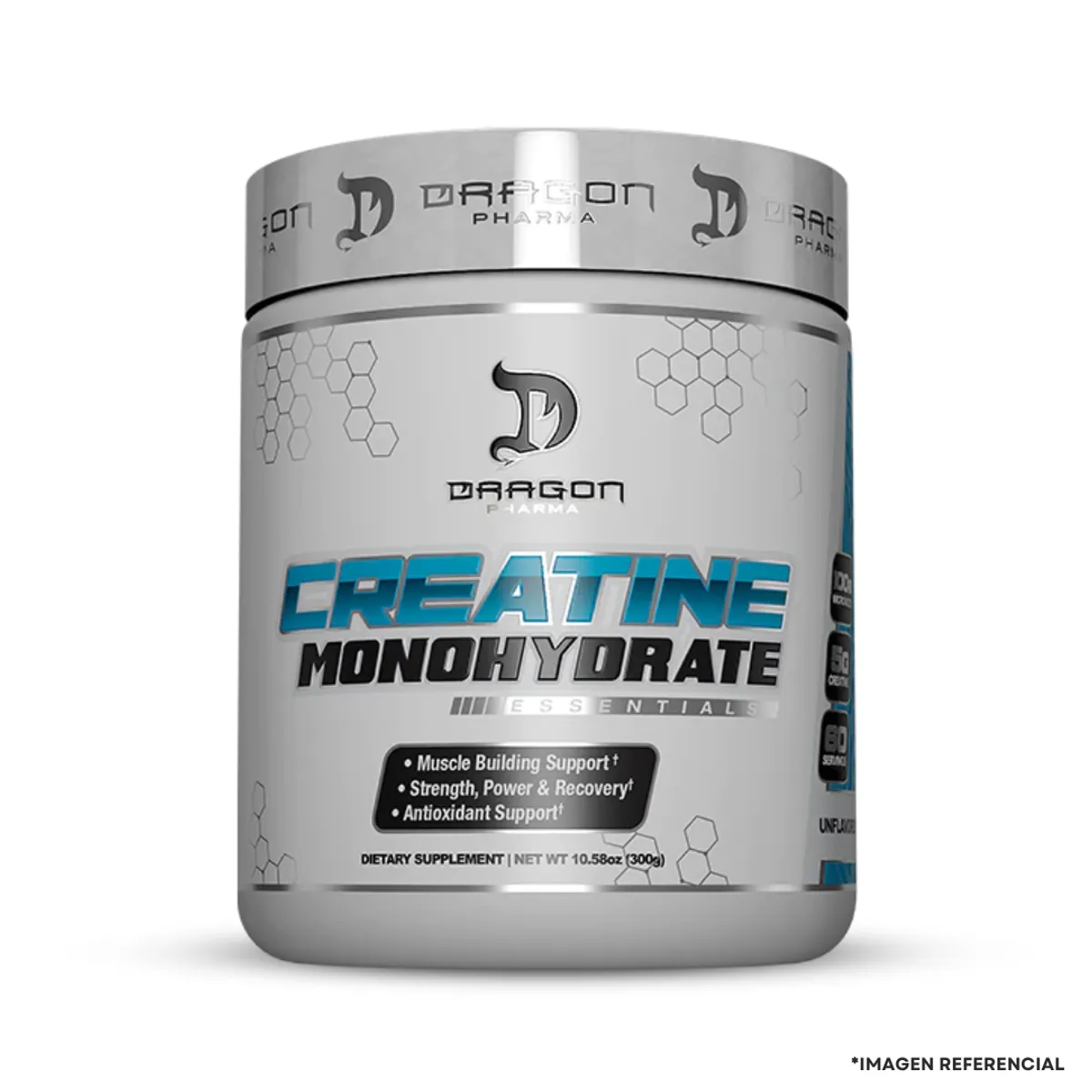 DRAG PHARMA - Creatina Dragon Pharma 300 g - Creatina Monohidratada y Micronizada