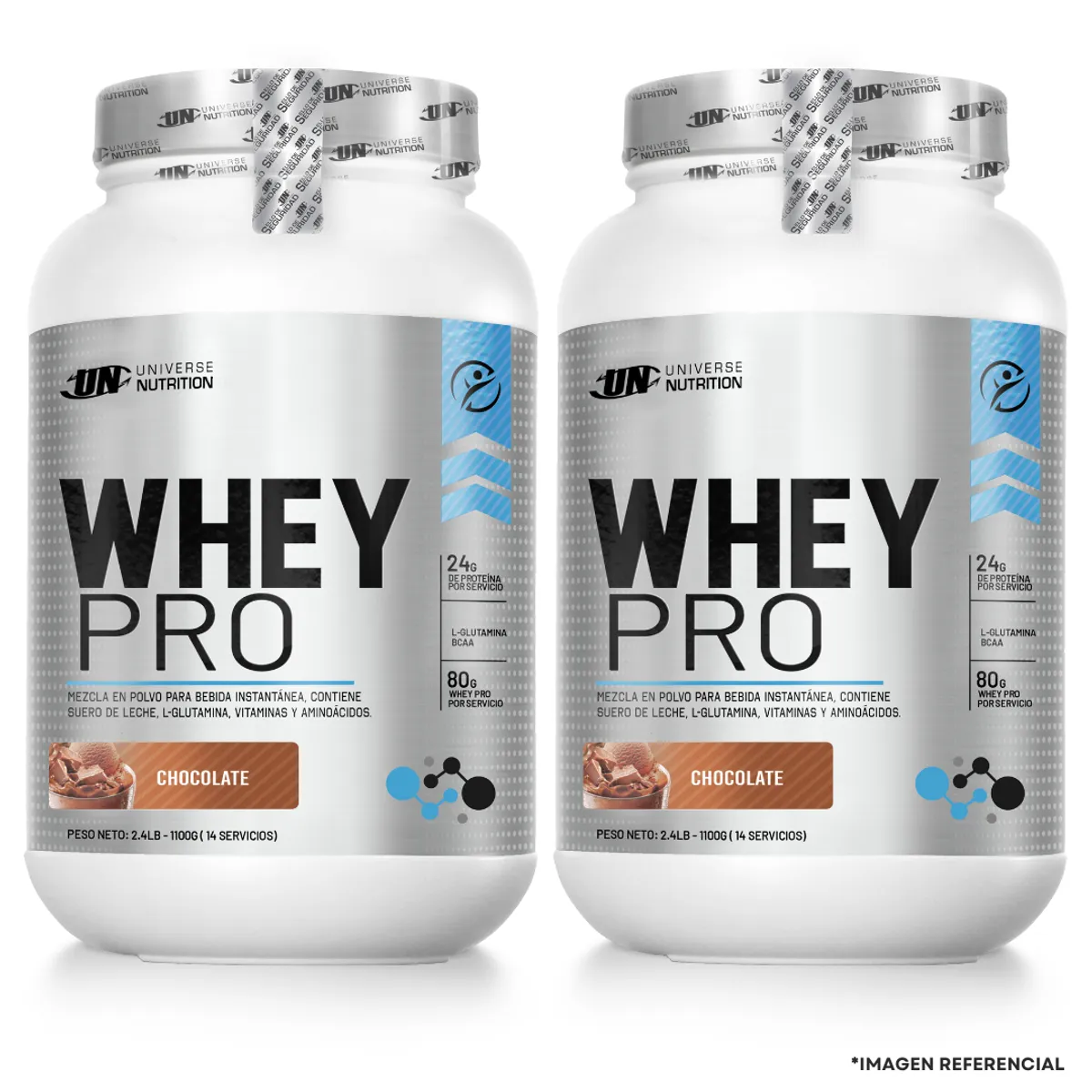UNIVERSE NUTRITION - Pack X 2 Proteinas Whey Pro 1.1 kg UN - chocolate