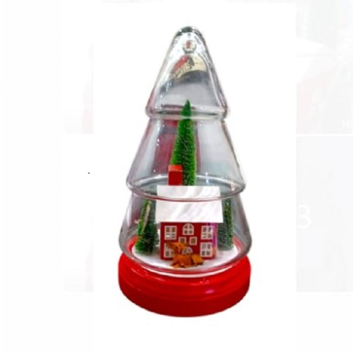 GENERICO - ADORNO DE ARBOL DE VIDRIO  A1MUSICAL Y  LUZ