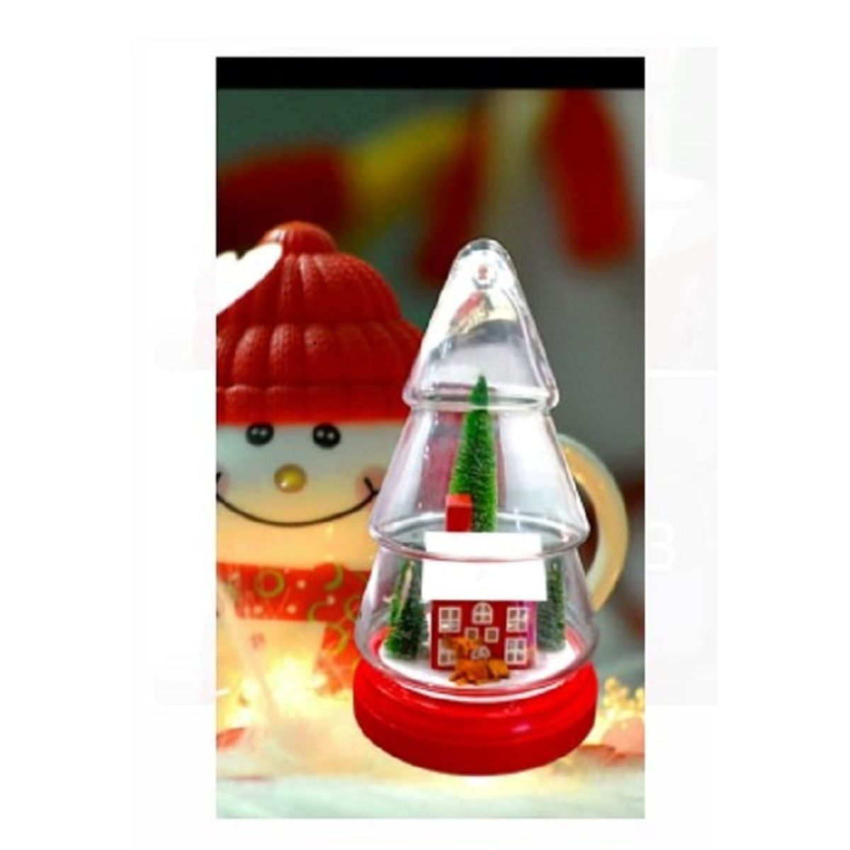 GENERICO - ADORNO DE ARBOL DE VIDRIO  A1MUSICAL Y  LUZ