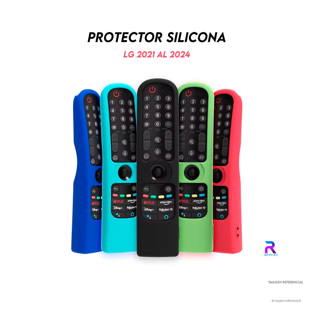 GENERICO - PROTECTOR DE SILICONA PARA CONTROL REMOTO LG 2021, 2022, 2023 Y 2024