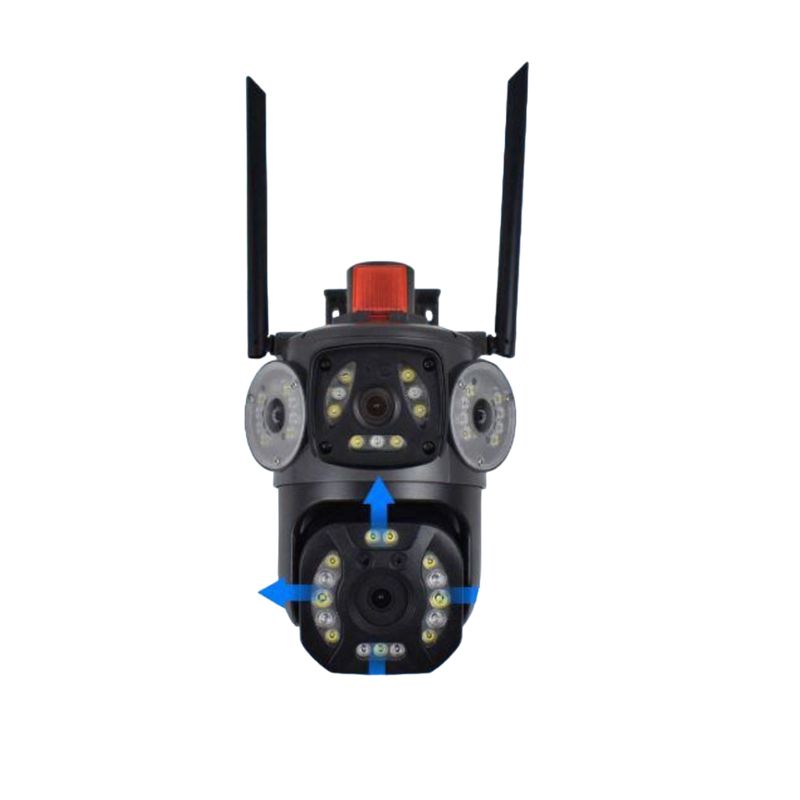 GENERICO - Cámara de vigilancia binocular con sensor y luz infrarrojo Sanci SC-CA1023