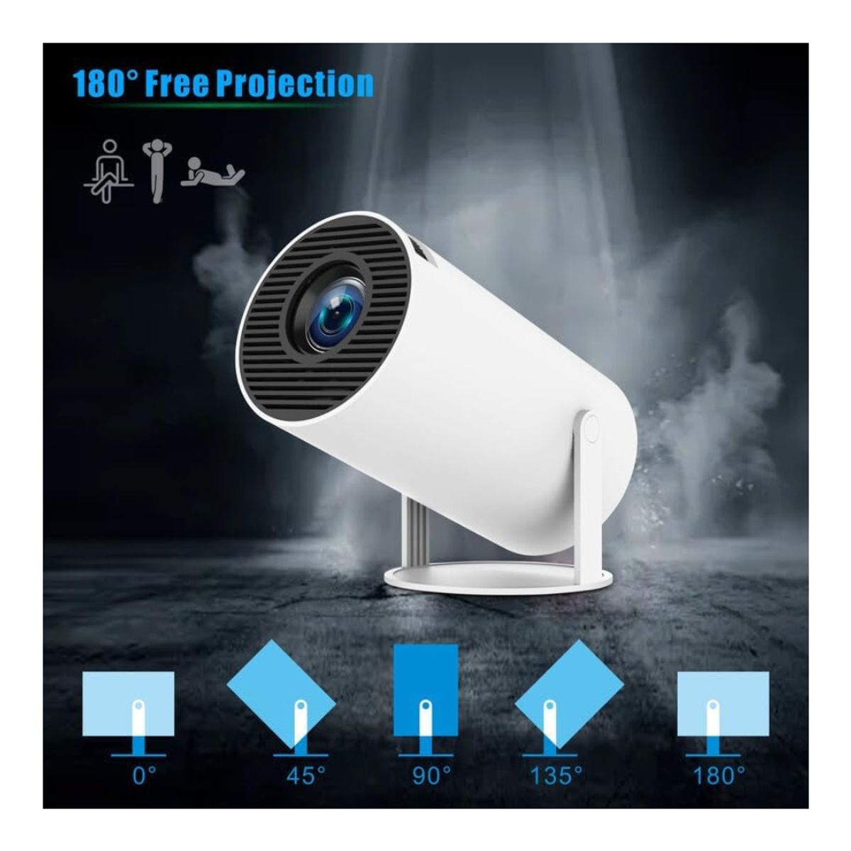 GENERICO - Miniproyector de Cine en Casa 4k Y300 Pro