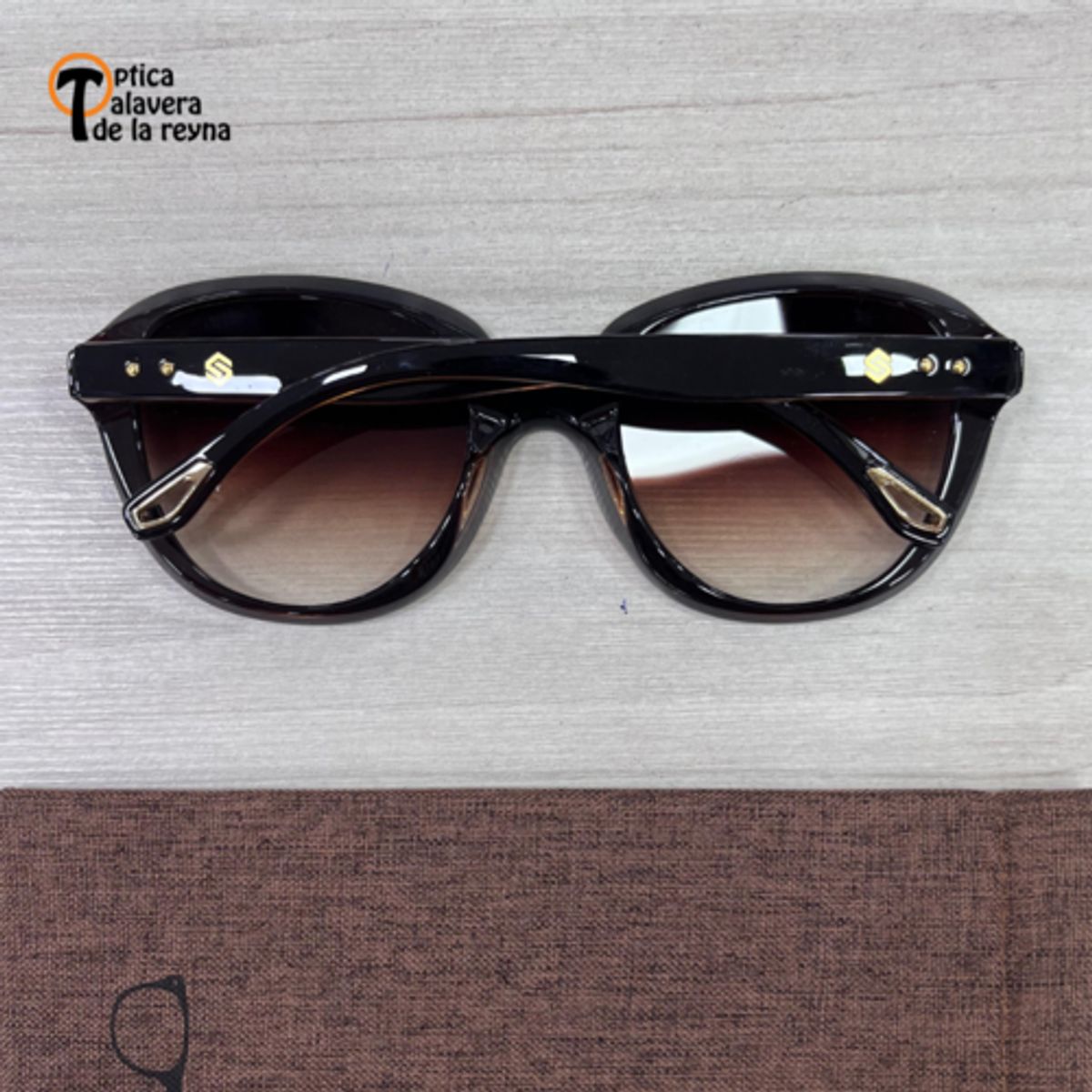 GENERICO - Lentes de Sol Tendencia Marrón Redondo Ovalado