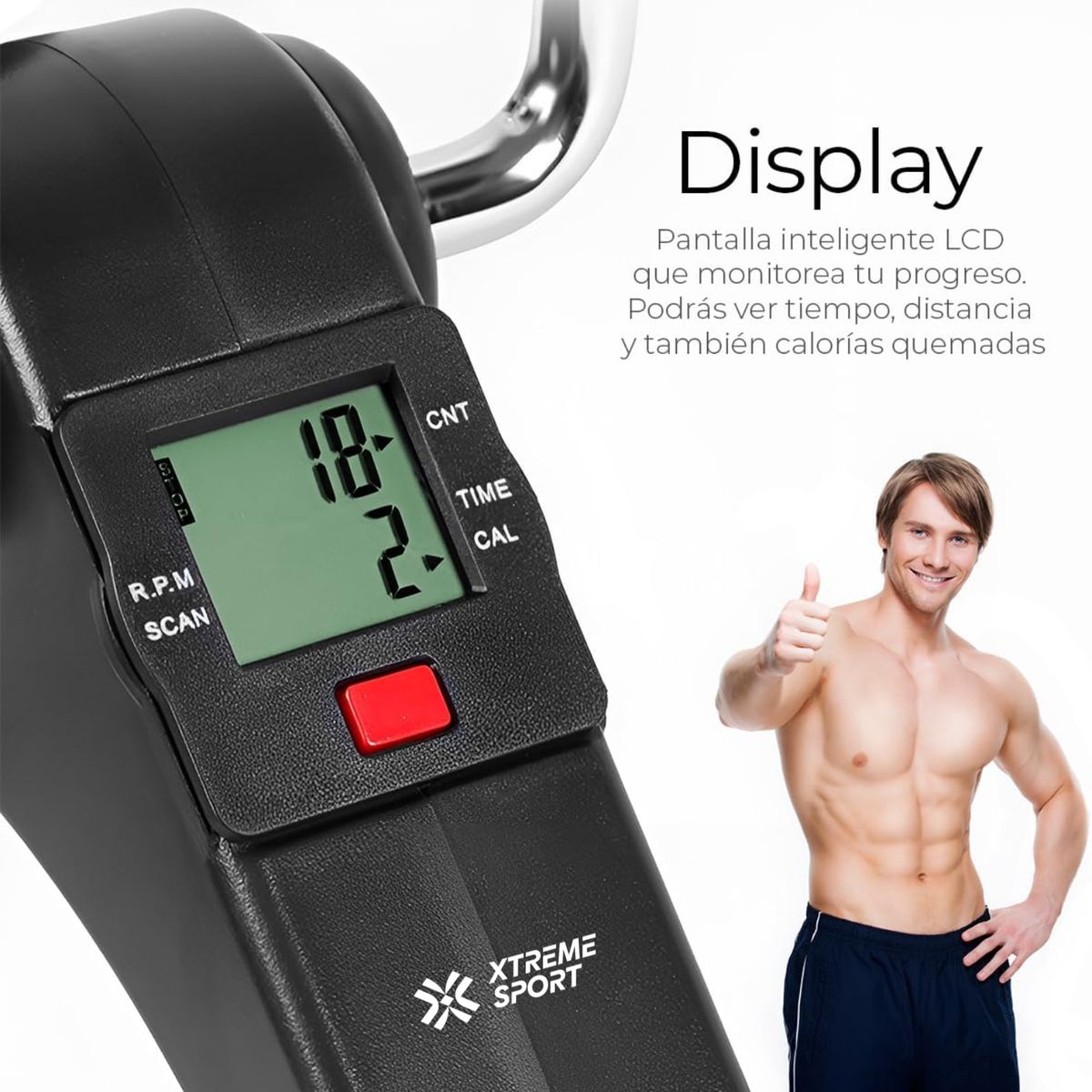 XTREME SPORT - Pedalera Mini Bici Ejercitador Rehabilitación Fortalece