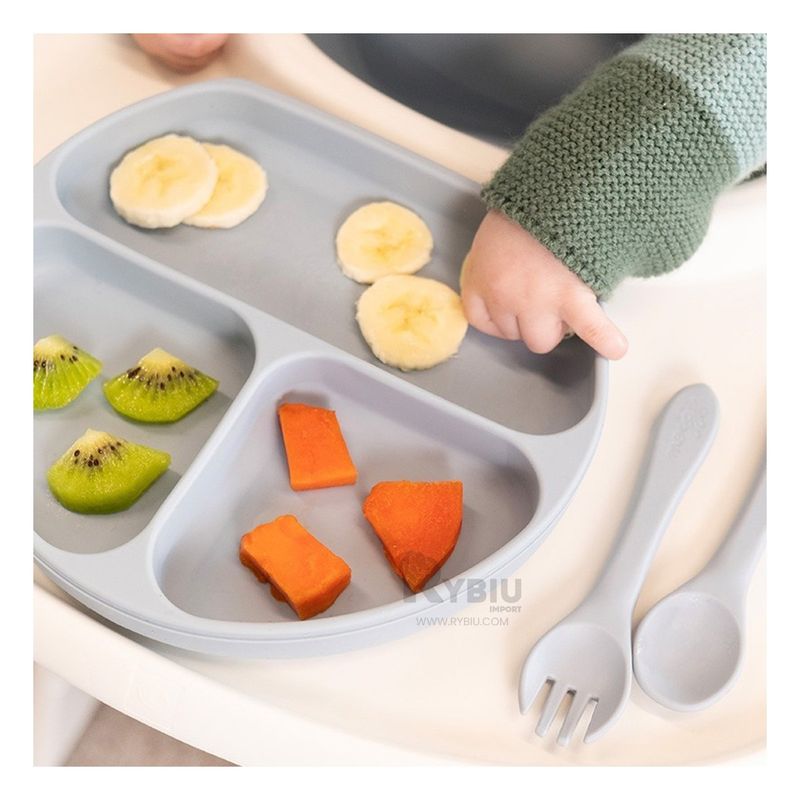 GENERICO - Plato con Seguridad Infantil Plomo Y+Regalo Stickers