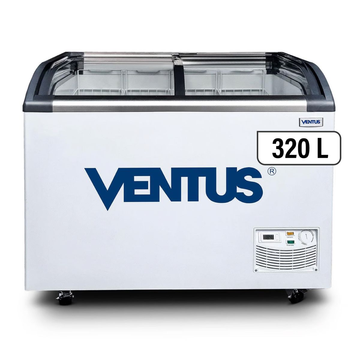VENTUS - Congelador Ventus Conservadora Tap vidrio CTV-320Q 320l Blanco