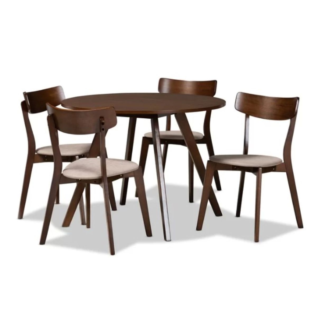 HOGAR & SPACIOS - HYS COMEDOR 4 SILLAS NAIBETH BEIGE