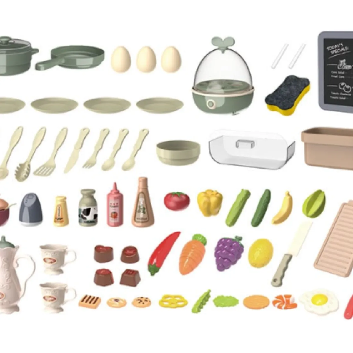 GENERICO - Cocina Infantil Juego con Luz, Sonido Y Agua 42 piezas