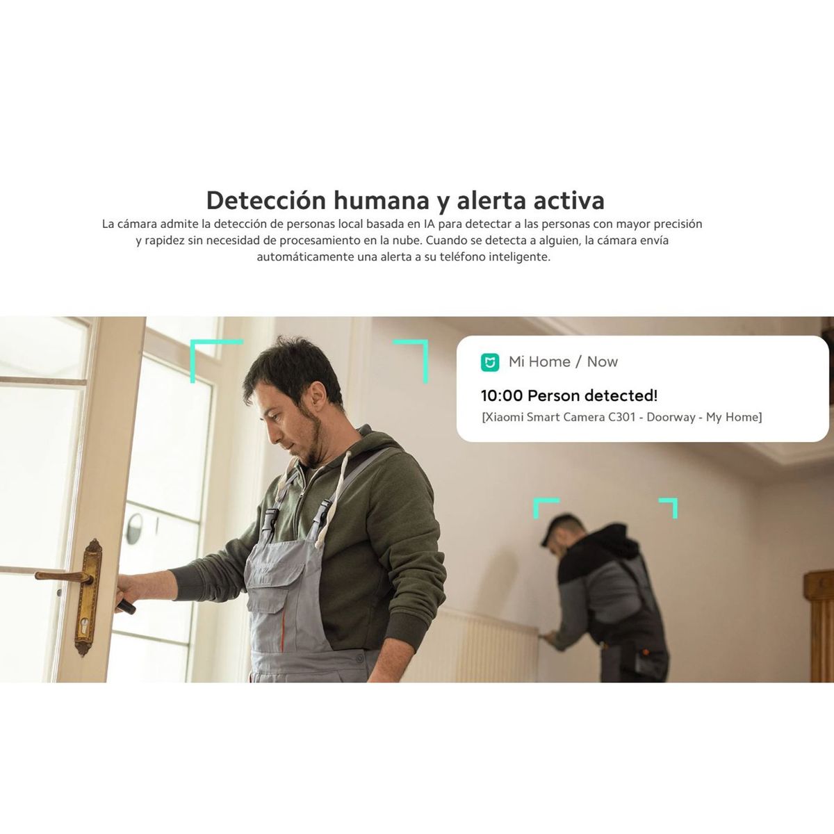 XIAOMI - Cámara de Seguridad Xiaomi C301 Wi-Fi 2K 3MP Inteligente Gira360