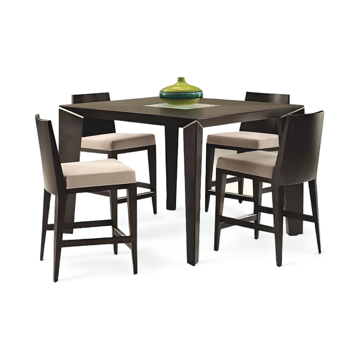 HOGAR & SPACIOS - HYS COMEDOR 4 SILLAS JANET BEIGE