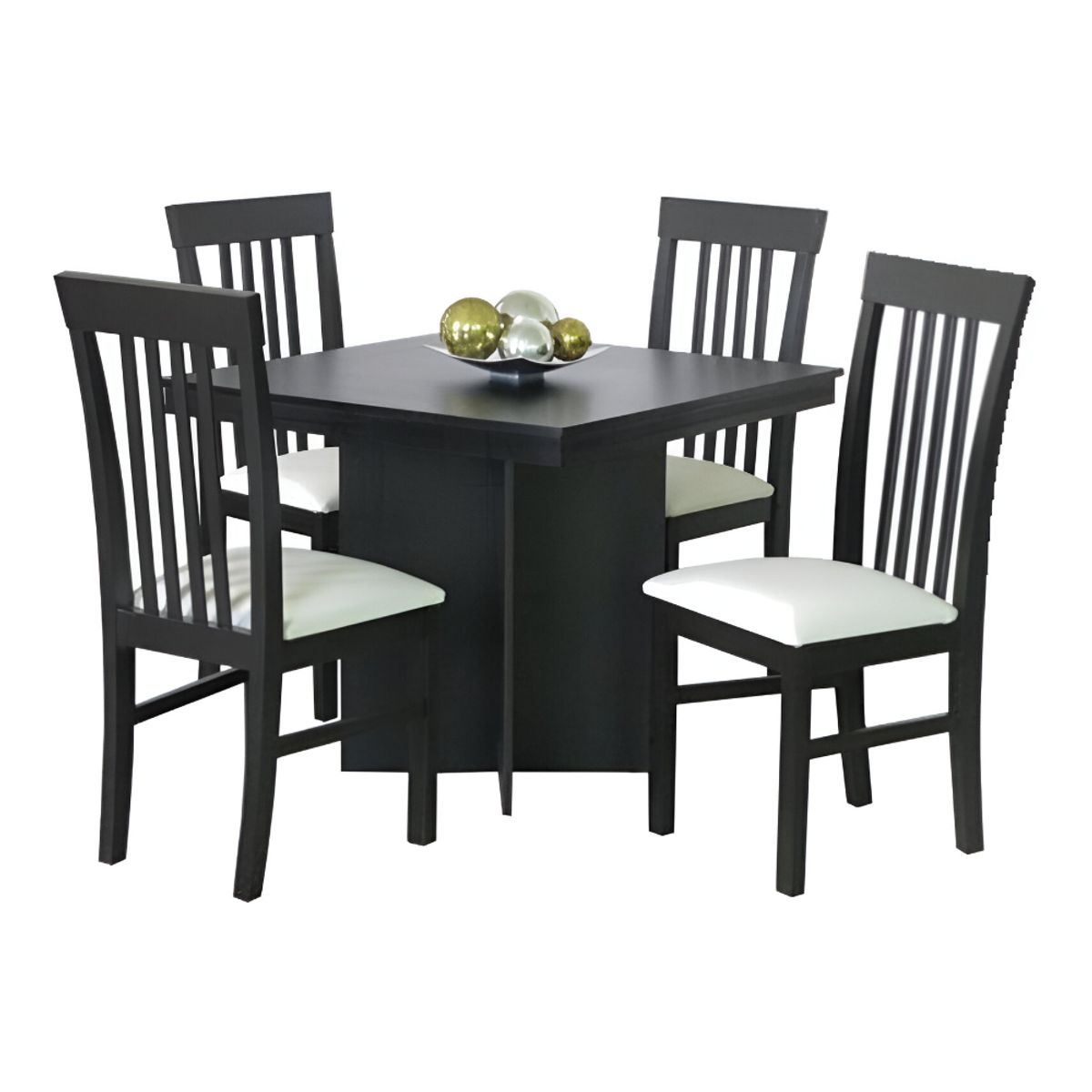 HOGAR & SPACIOS - HYS COMEDOR 4 SILLAS COLONY BLANCO