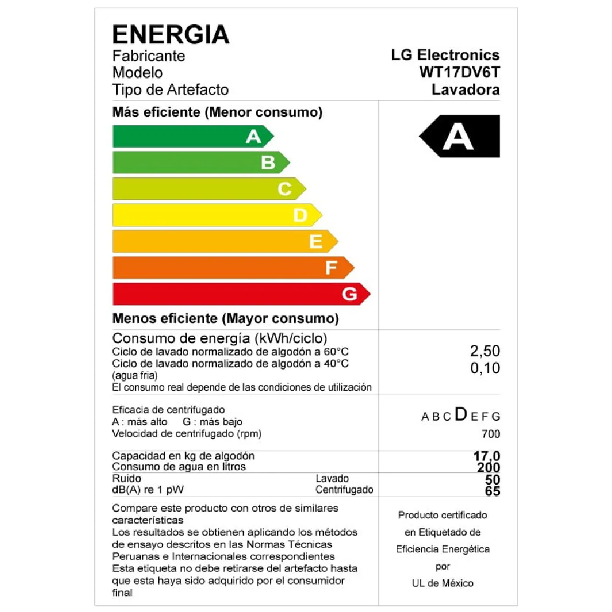 LG - LAVADORA LG 17 KG CARGA SUPERIOR AI DD INTELIGENCIA ARTIFICIAL WT17DV6T