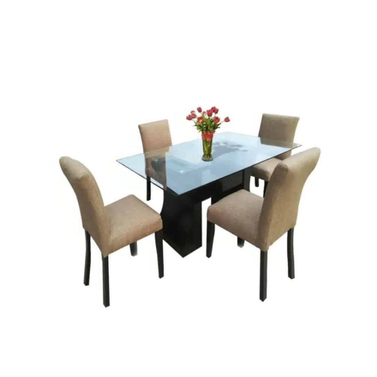 HOGAR & SPACIOS - HYS COMEDOR 4 SILLAS ARENA ARENOSO