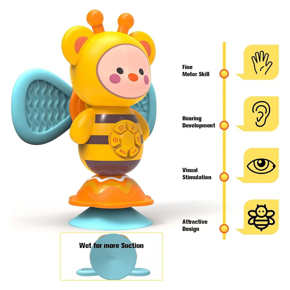 GENERICO - Juguete Sonaja Musical Abejita Musical con Luces