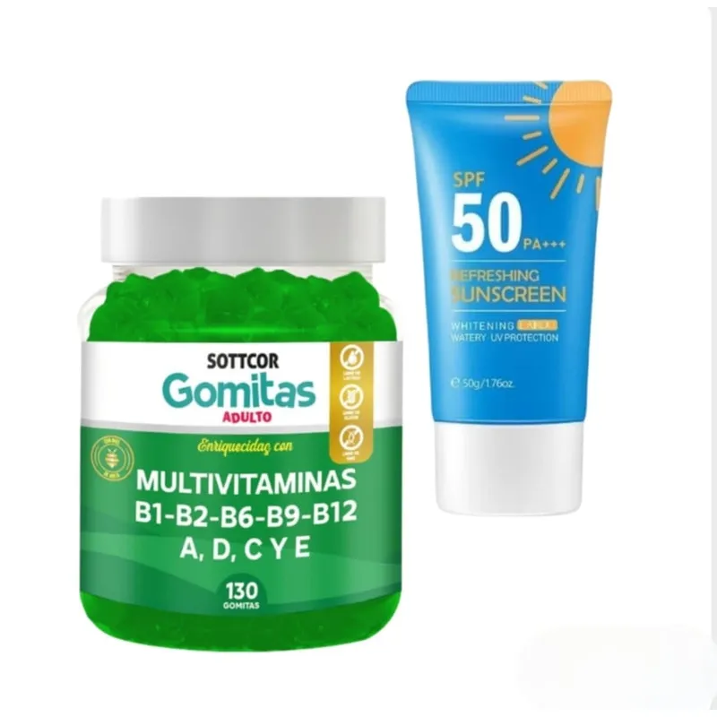 GENERICO - MULTIVITAMINAS B1-B2-B6 GOMITAS SOTTCOR REGALO BLOQUEADOR REFRESCANTE