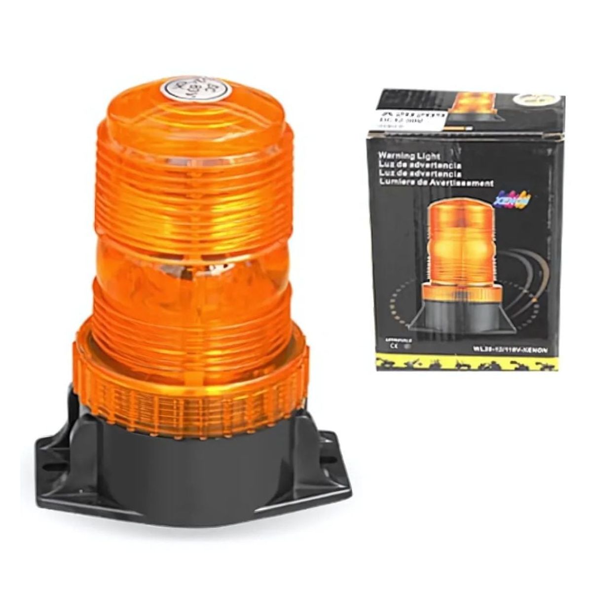 GENERICO - Luz de Advertencia xenon 12V-80V Color Ambar
