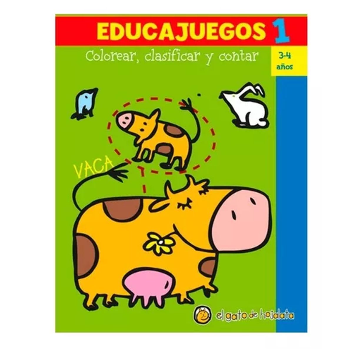 EL GATO DE HOJALATA - EDUCAJUEGOS 1 colorear, clasificar y contar 3-4 años