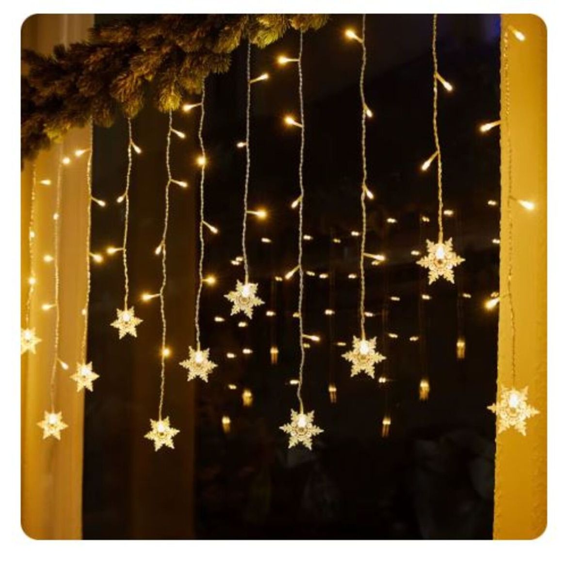 GENERICO - Cortina de Luces de Navidad en Modelo de Arbolito