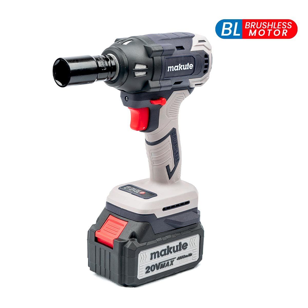 MAKUTE - Llave de Impacto Industrial - 20V - 500Nm -12 - BRUSHLES INALAMBRICO - MAKUTE
