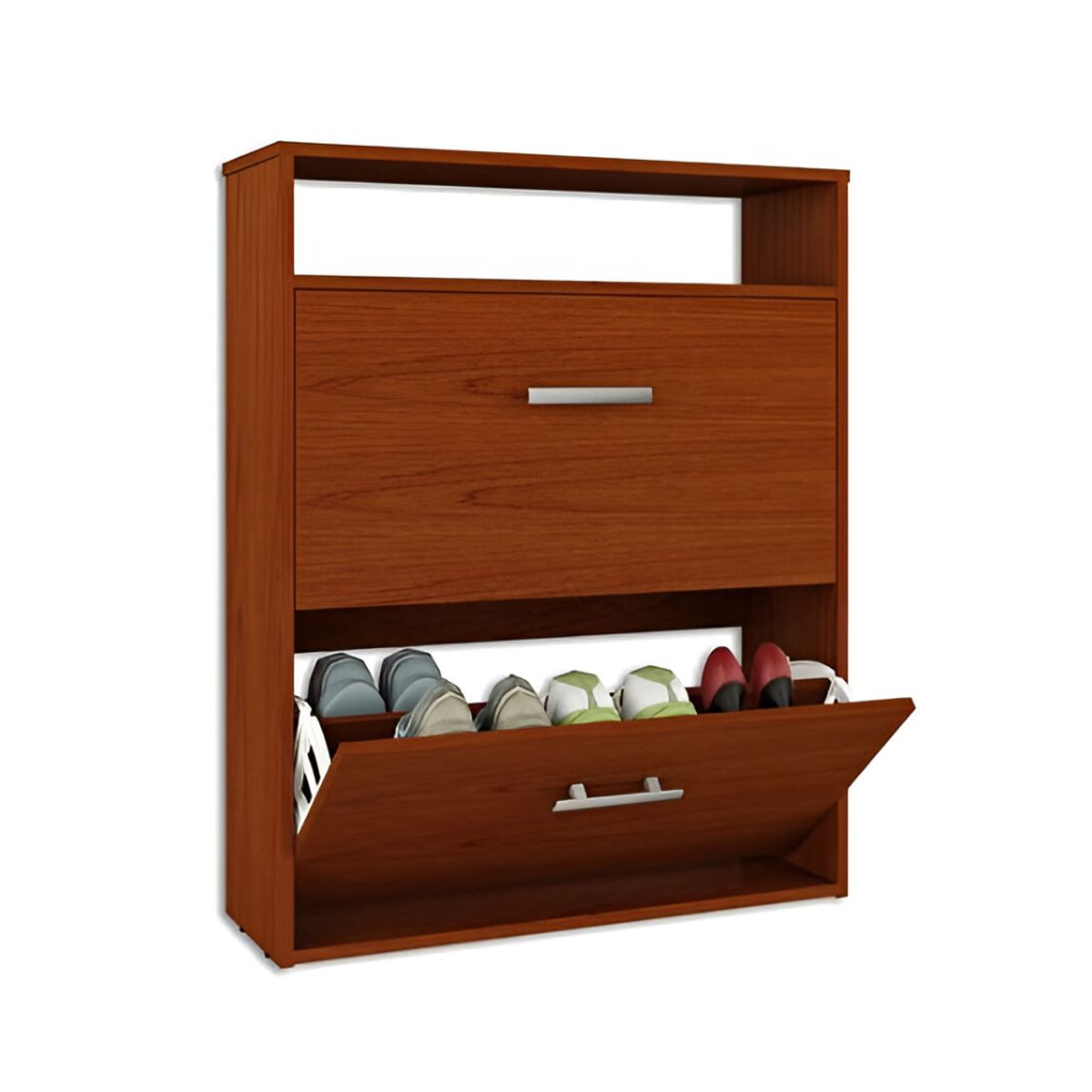 HOGAR & SPACIOS - HYS ZAPATERA JASSU 12 ZAPATOS MARRON