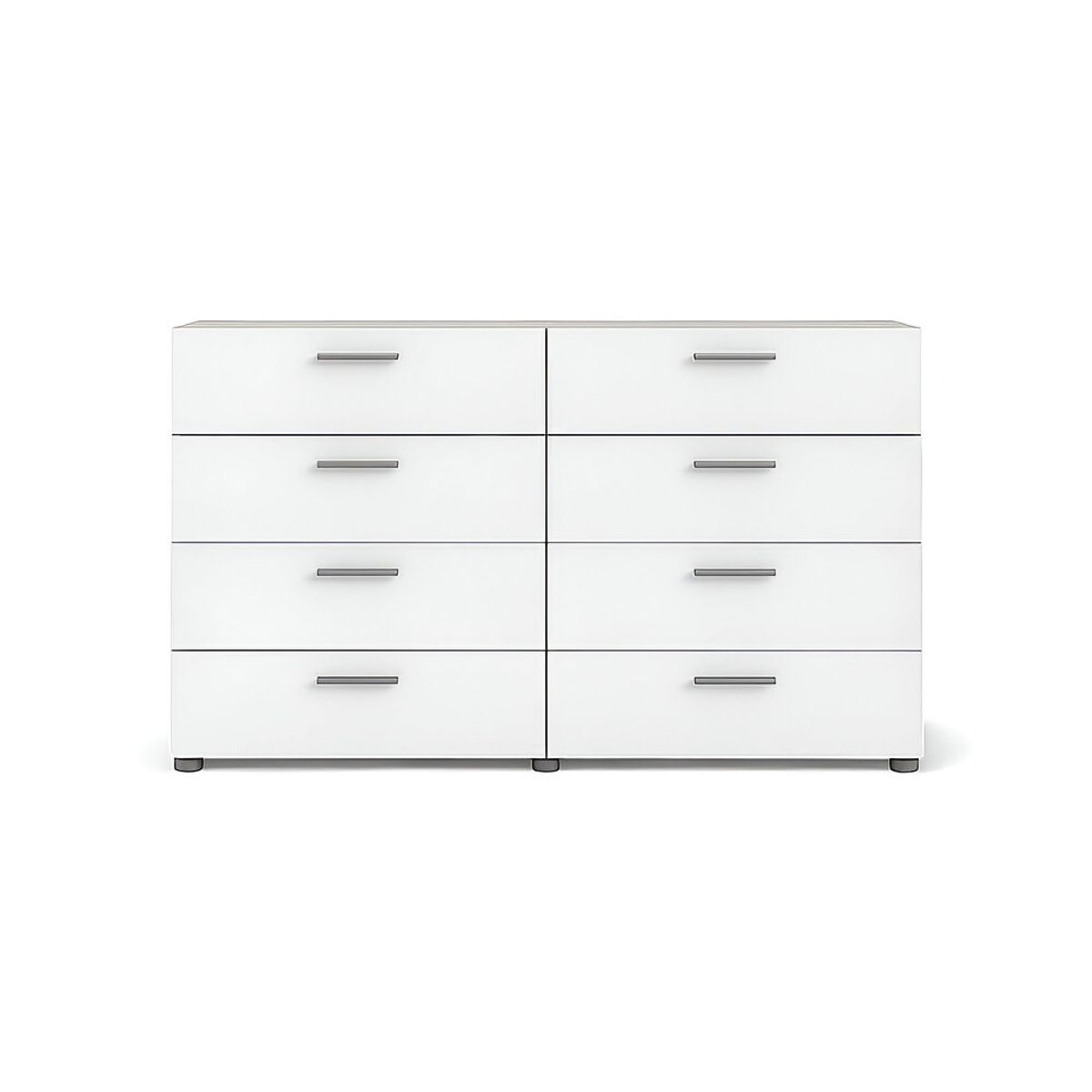 HOGAR & SPACIOS - HYS COMODA 8 CAJONES ALGER BLANCO