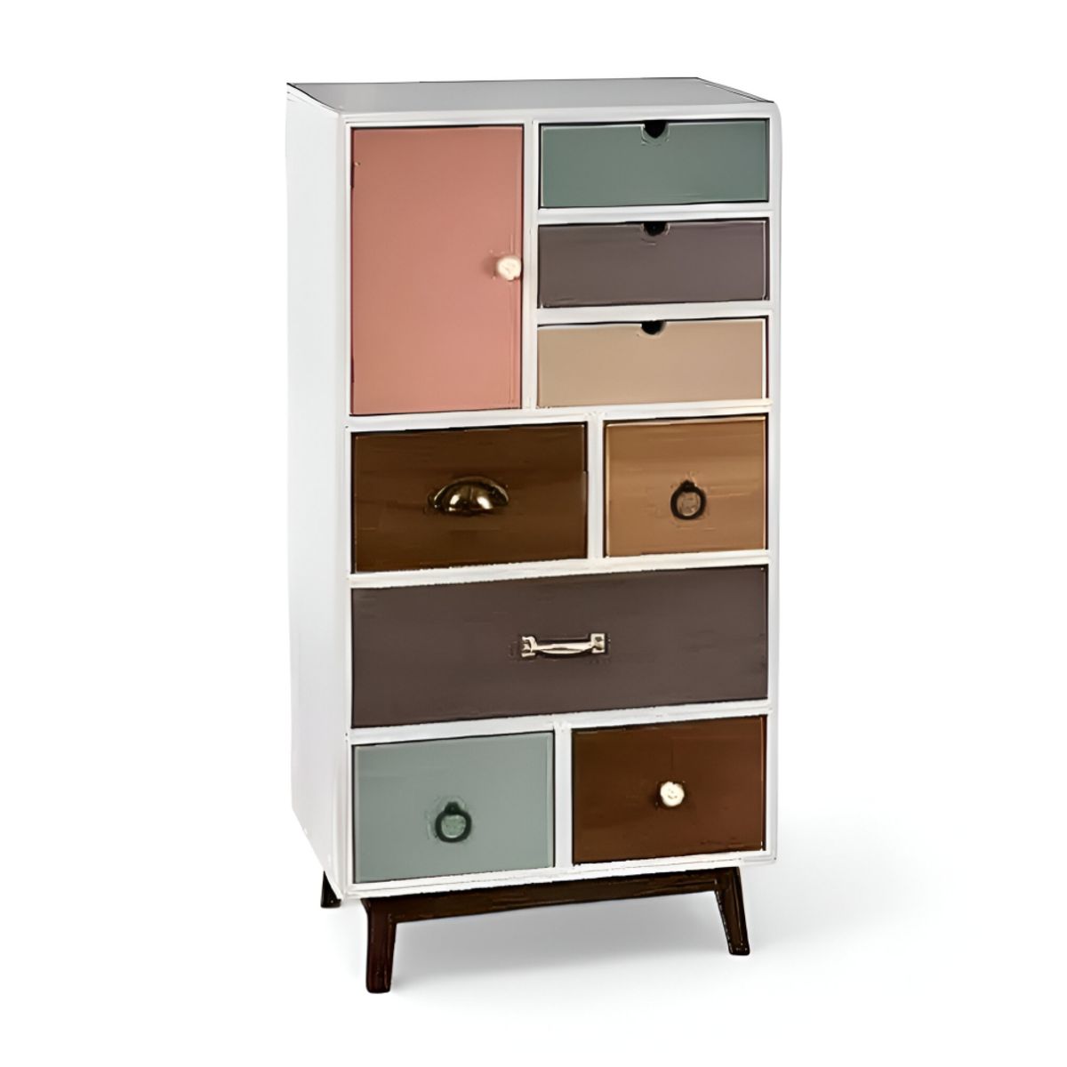 HOGAR & SPACIOS - HYS COMODA 8 CAJONES MICHELLE BLANCO