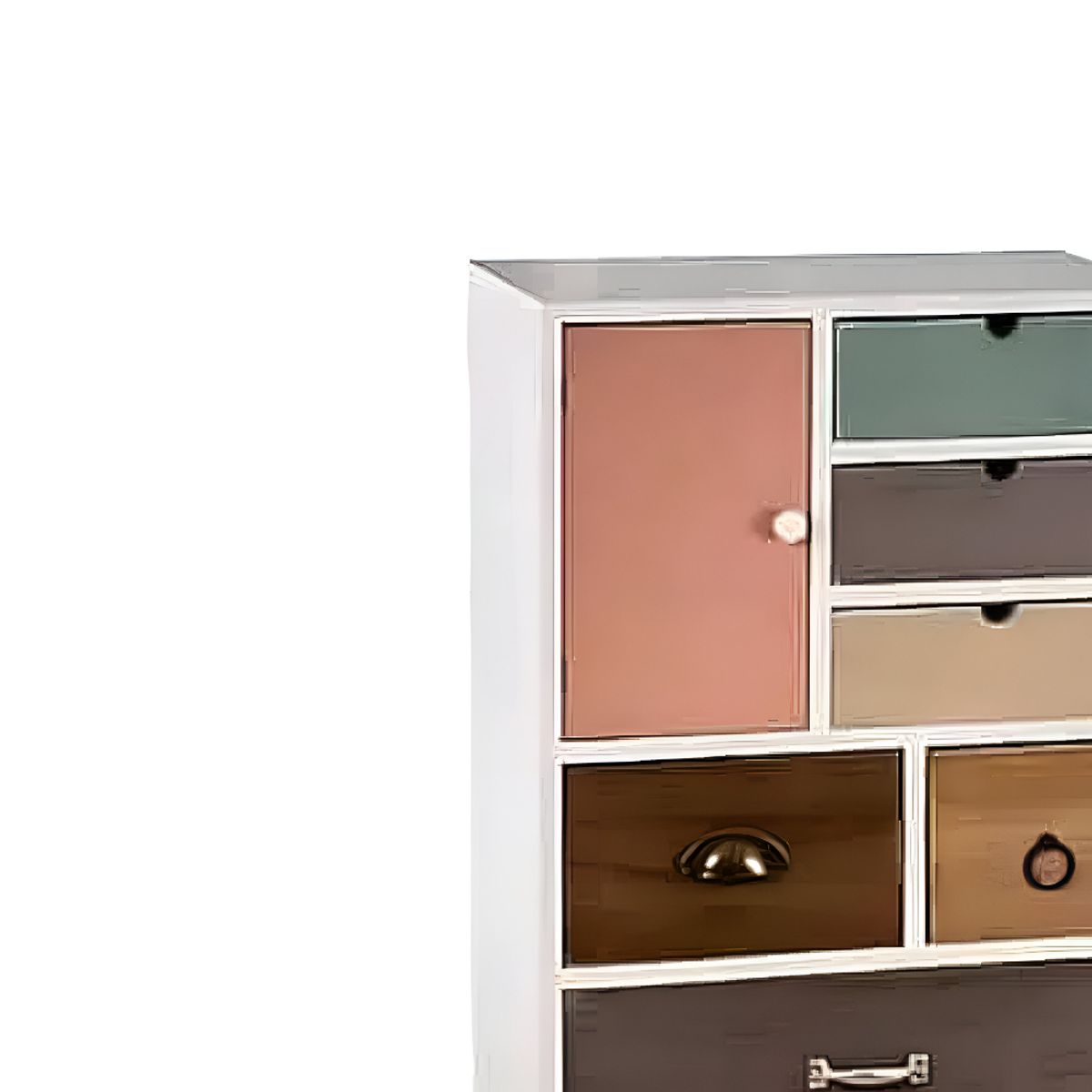 HOGAR & SPACIOS - HYS COMODA 8 CAJONES MICHELLE BLANCO