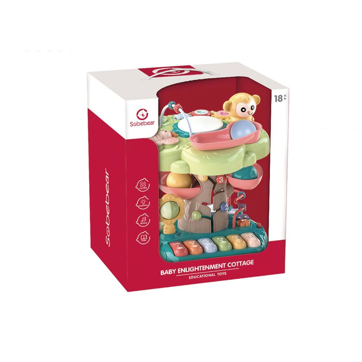 GENERICO - Juguete Cabaña Árbol Multifuncional con Piano y Sonidos