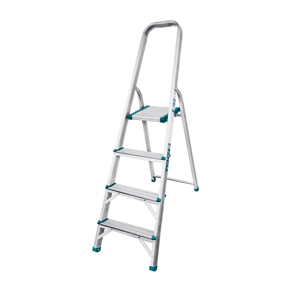 TOTAL TOOLS - Escalera tubular 4 peldaños soporta 150 kg Total