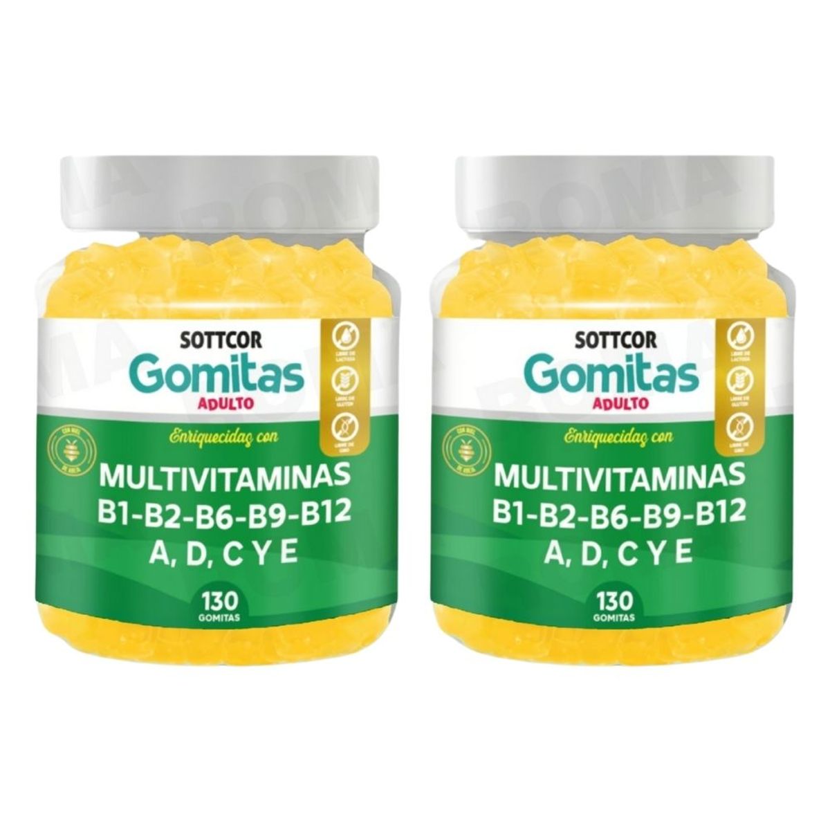 GENERICO - MULTIVITAMINA PARA ADULTOS GOMITAS SOTTCOR 100GR X 2
