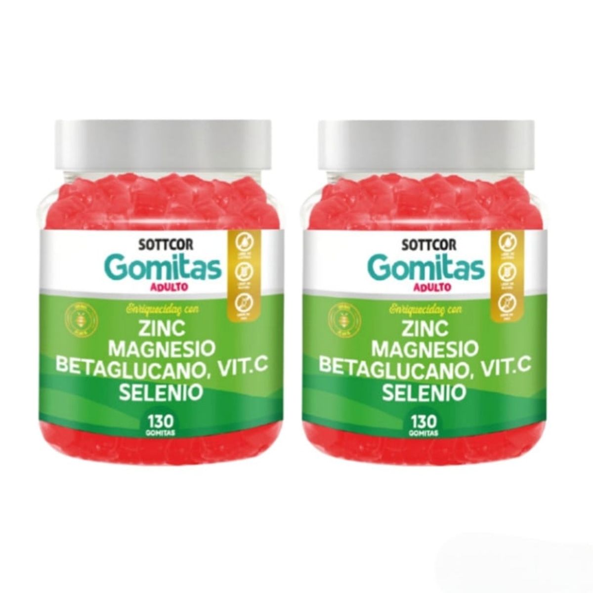 GENERICO - ZINC MAGNESIO BETAGLUCANO VIT C Y SELENIO GOMITAS SOTTCOR x 2