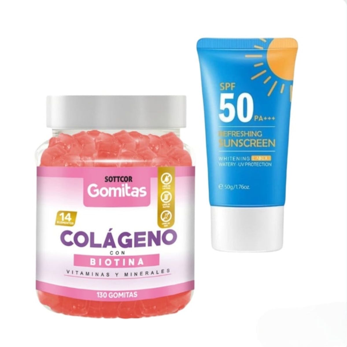 GENERICO - COLAGENO ADULTO GOMITAS SOTTCOR + REGALO BLOQUEADOR REFRESCANTE