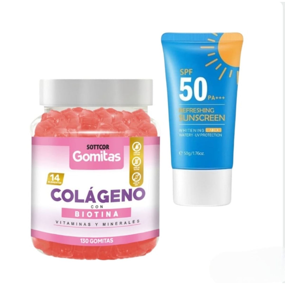 GENERICO - COLAGENO ADULTO GOMITAS SOTTCOR + REGALO BLOQUEADOR REFRESCANTE