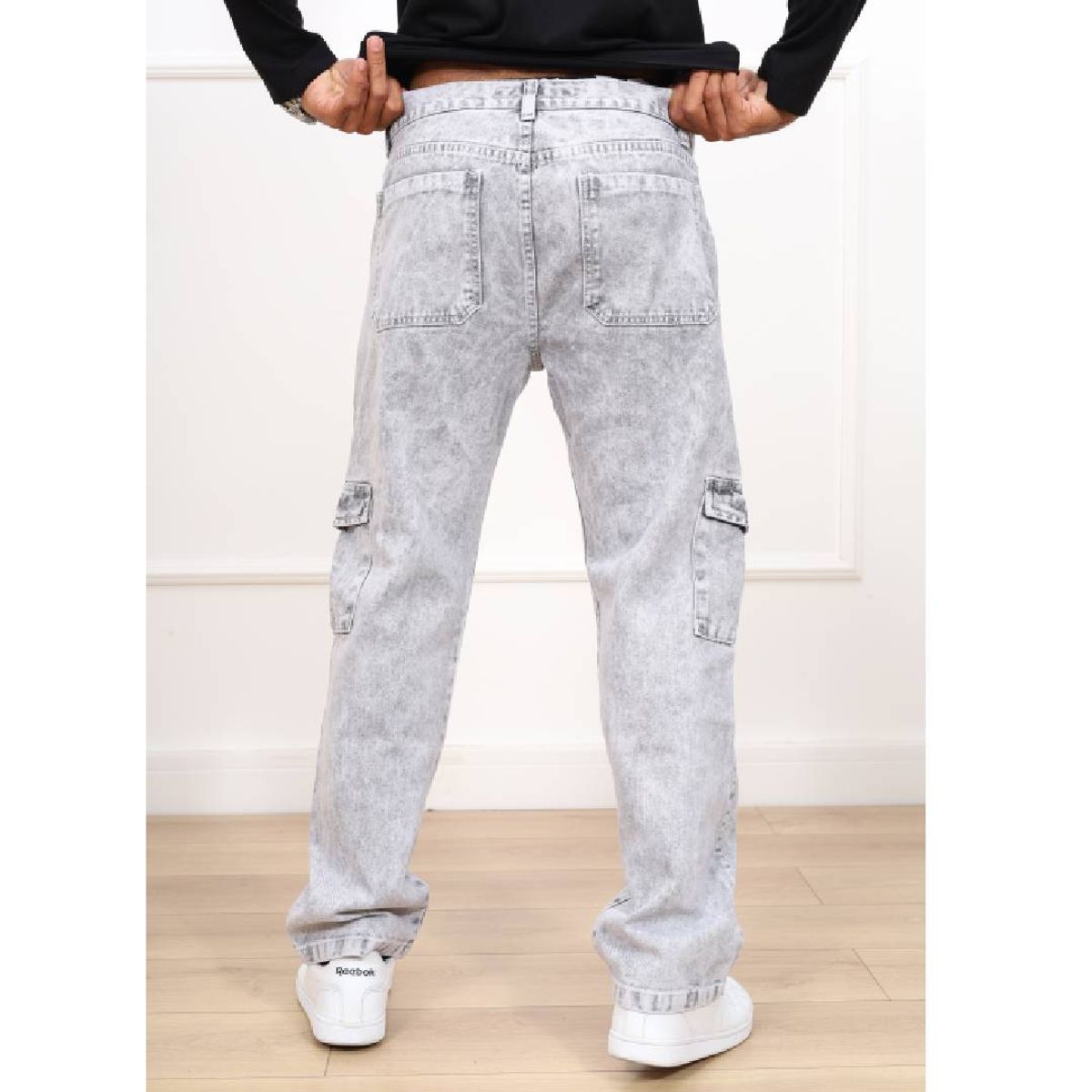 DM DEXMEN - Pantalón Dexmen Jean Cargo Gris