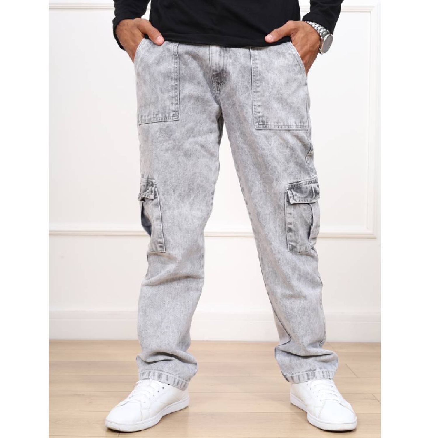 Pantalón Dexmen Jean Cargo Gris DM DEXMEN
