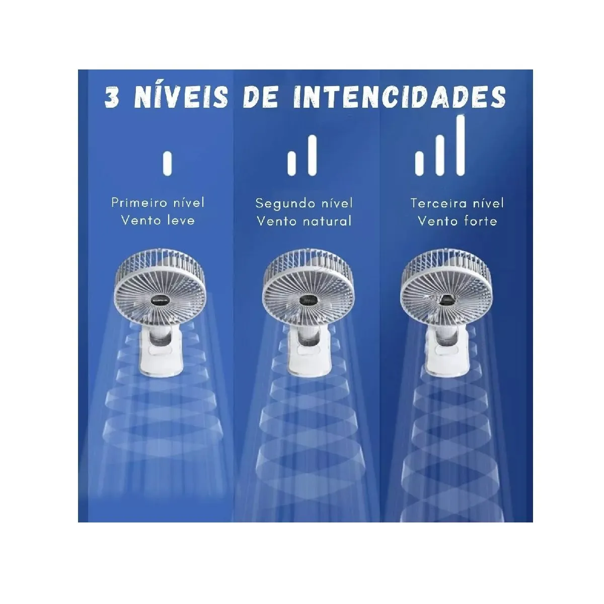 OTTOWARE - Ventilador de Escritorio con Clip