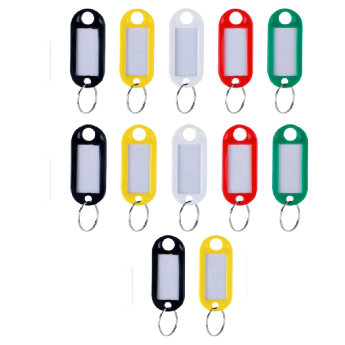 GENERICO - Llavero con Etiqueta Colores Variados Pack x 12 Unidades