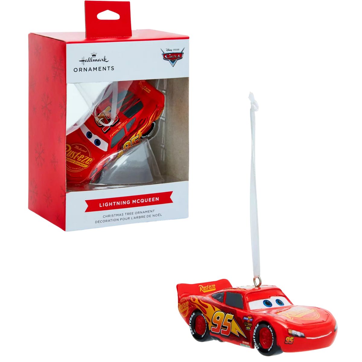 HALLMARK - Rayo McQueen - Adorno de Navidad Ornamento - Cars Holiday