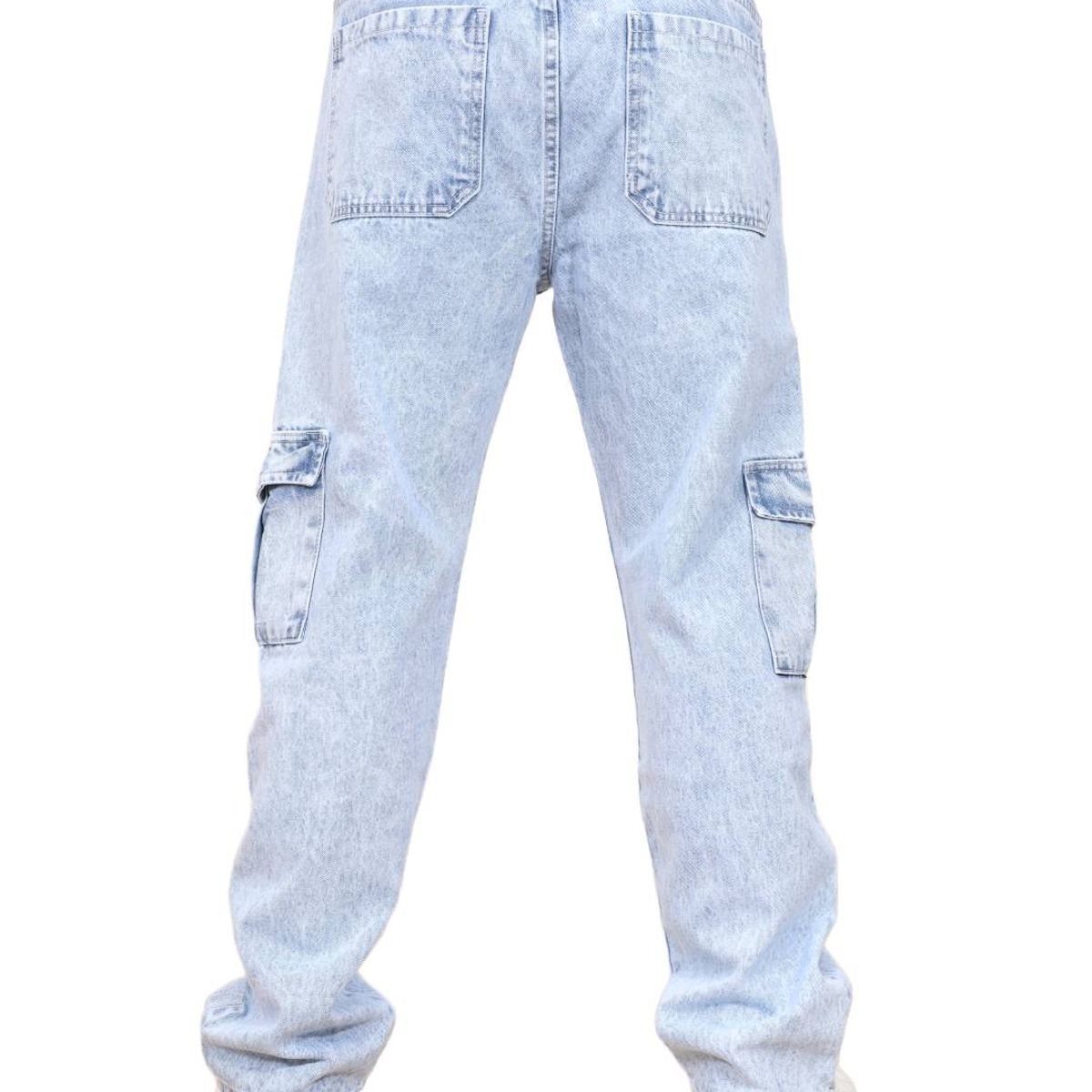 DM DEXMEN - Pantalón Dexmen Jean Cargo Celeste Claro