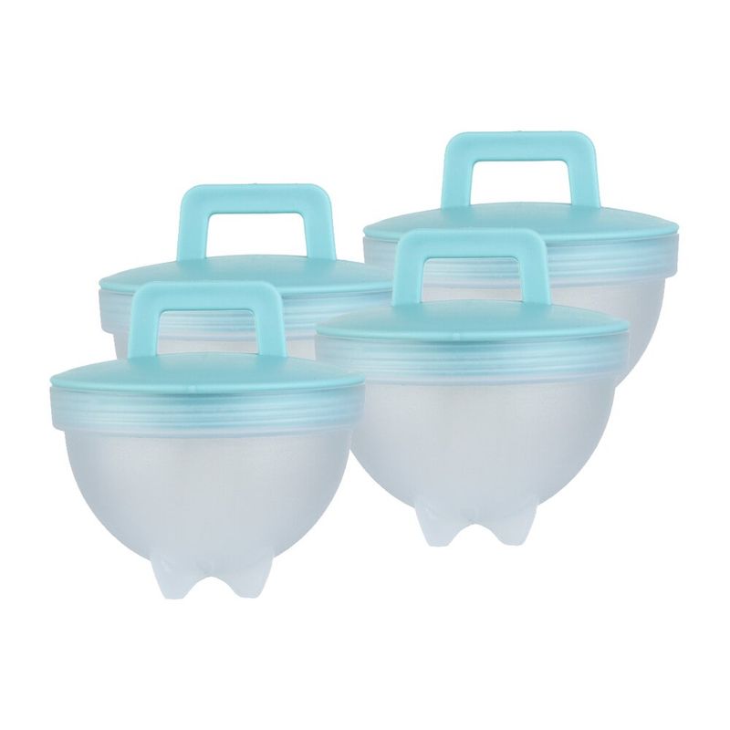 SM - Moldes Hervidor de Huevo de Silicona - 4 Modelos diferentes + brocha