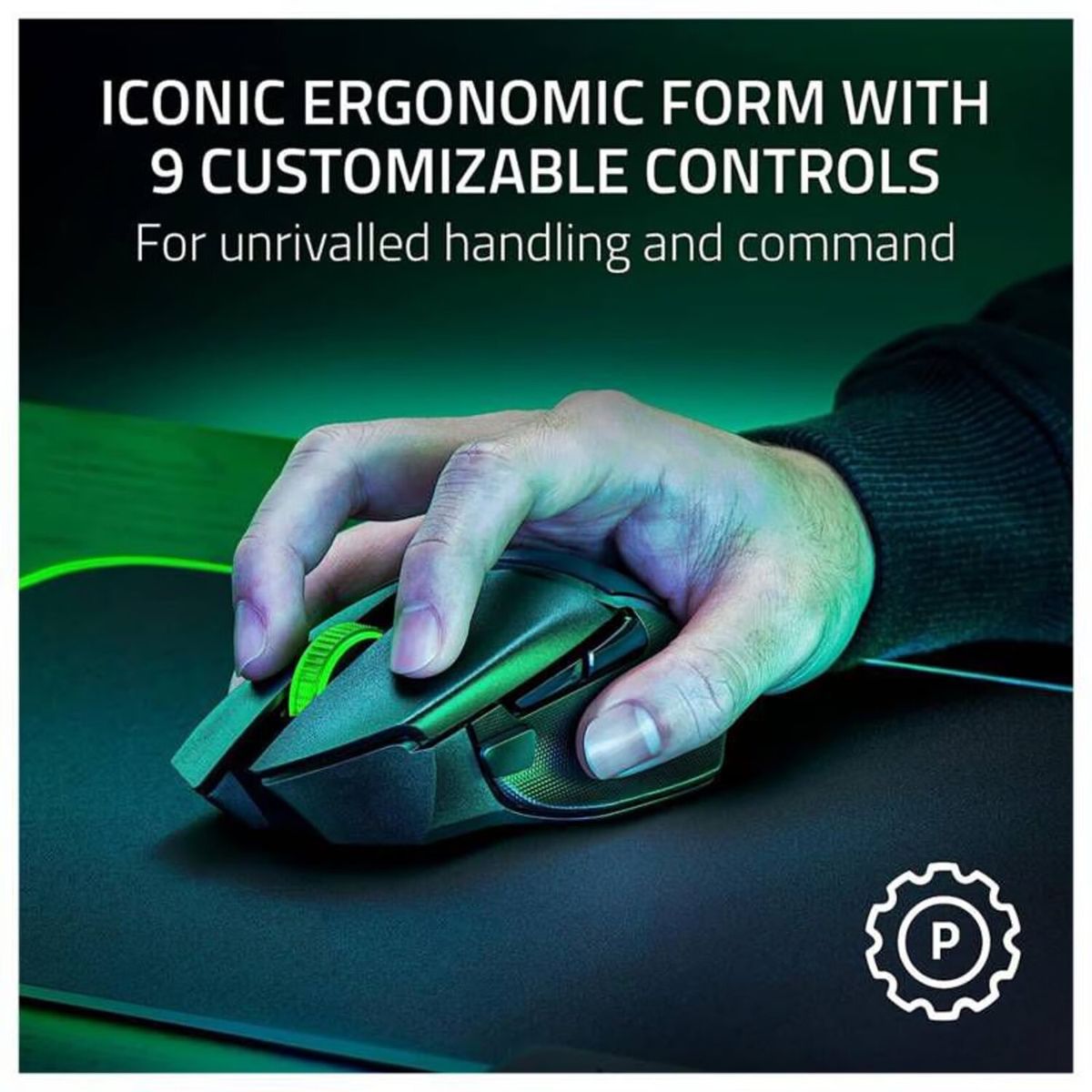 RAZER - MOUSE RAZER BASILISK V3 X 18K DPI RZ01-04870100-R3U1 NEGRO