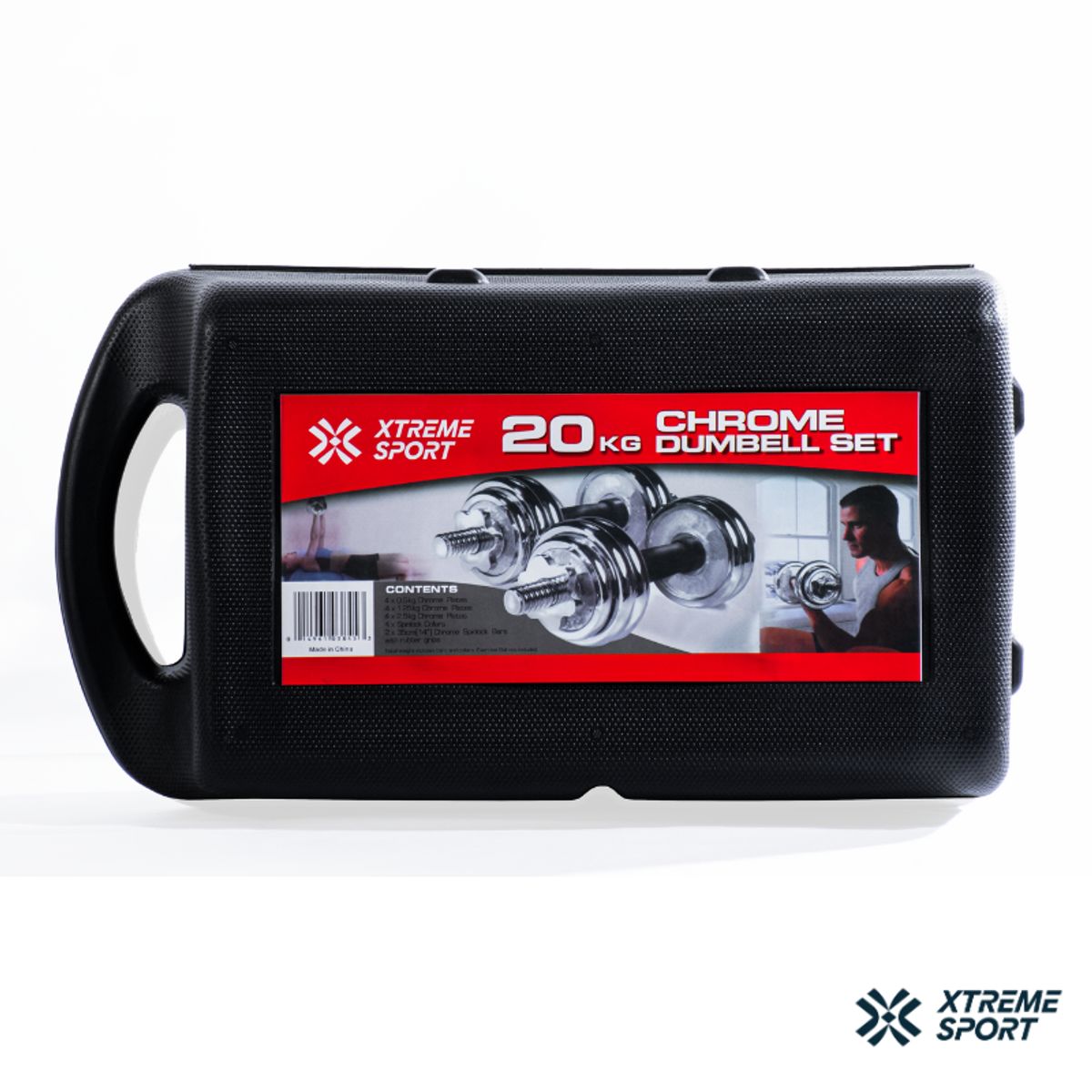 XTREME SPORT - Mancuernas Pesas Set de 20kg Discos Cromados