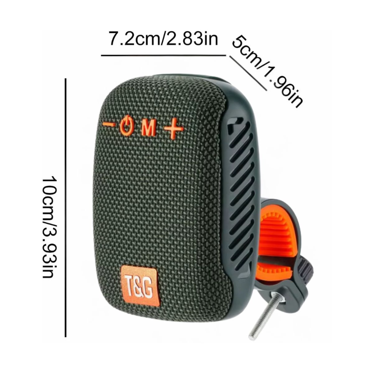 GENERICO - Parlante para bicicleta altavoz inalámbrico Bluetooth color verde